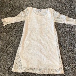 White lace dress